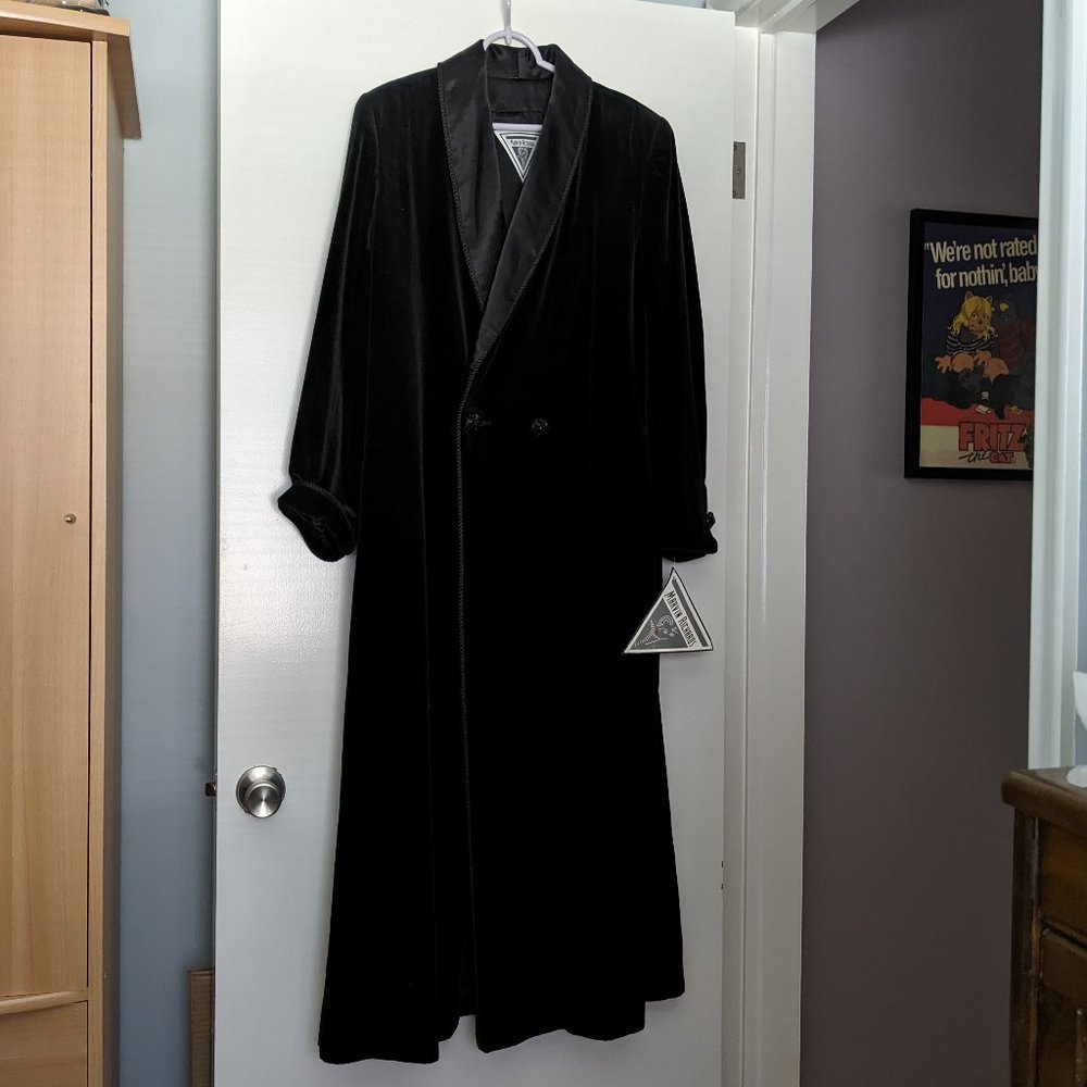 NWT Velvet MARVIN RICHARDS Long Black Coat